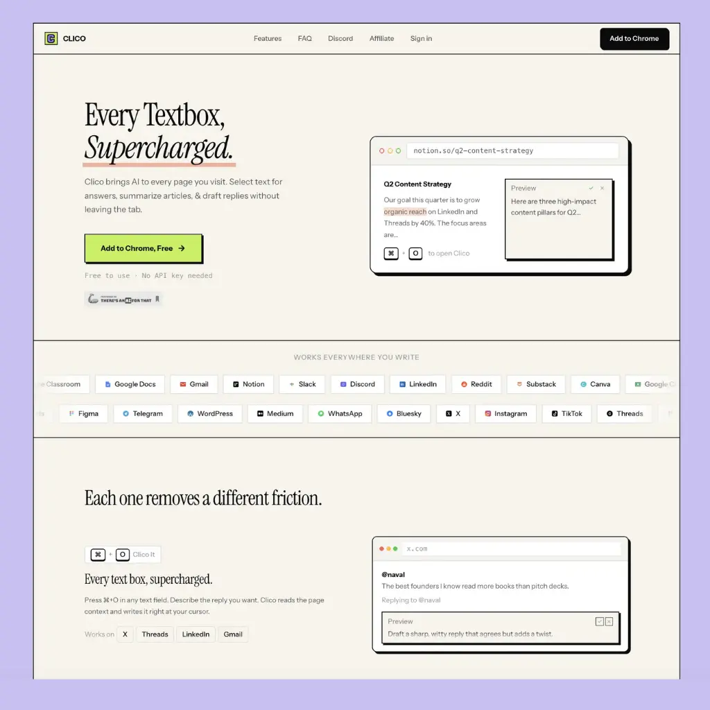 Clico user interface and dashboard demonstration