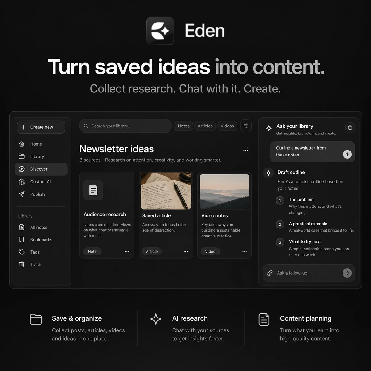 Eden AI user interface and dashboard demonstration