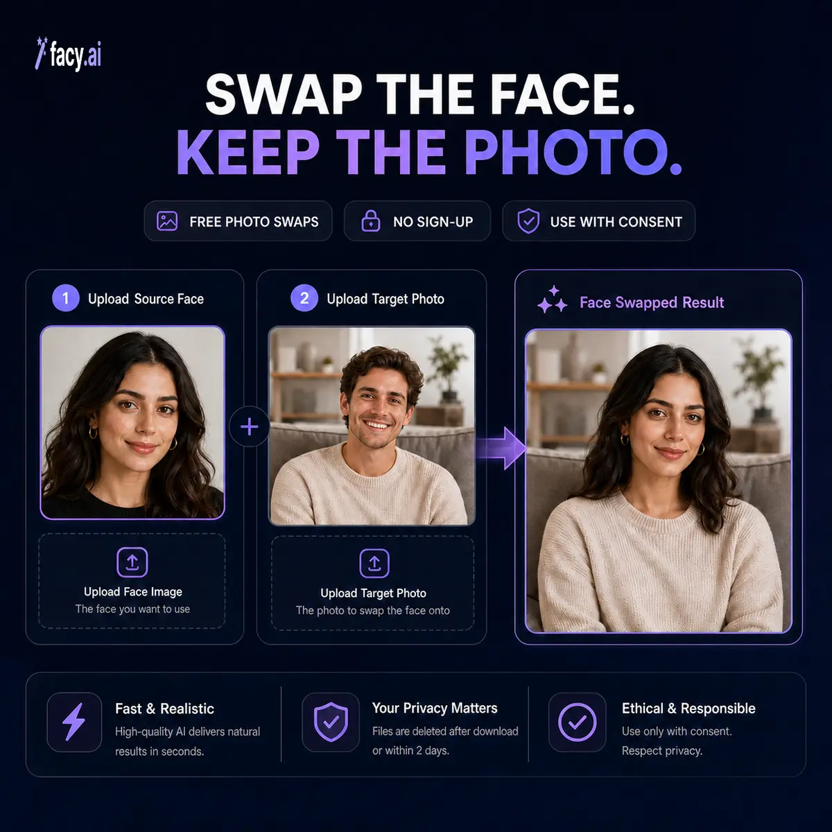 Facy Photo AI professional portrait and headshot enhancer