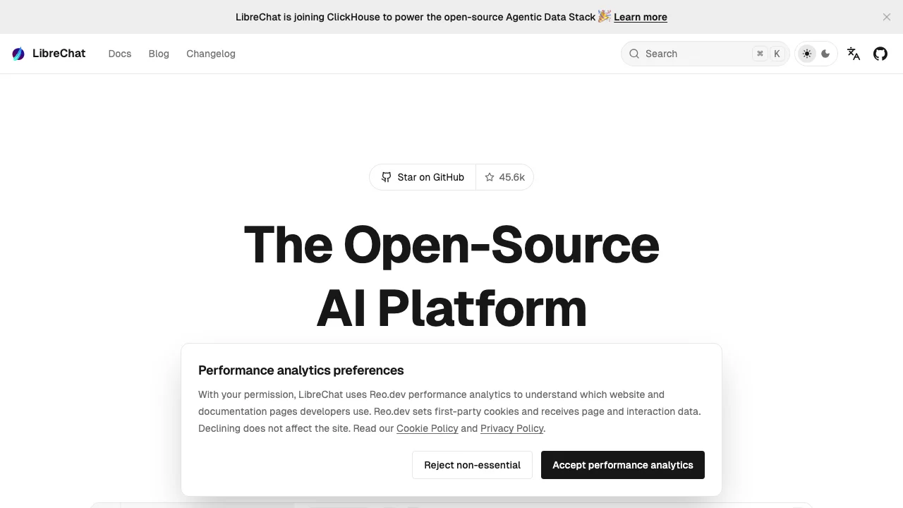 LibreChat Free AI Interface & Workspace