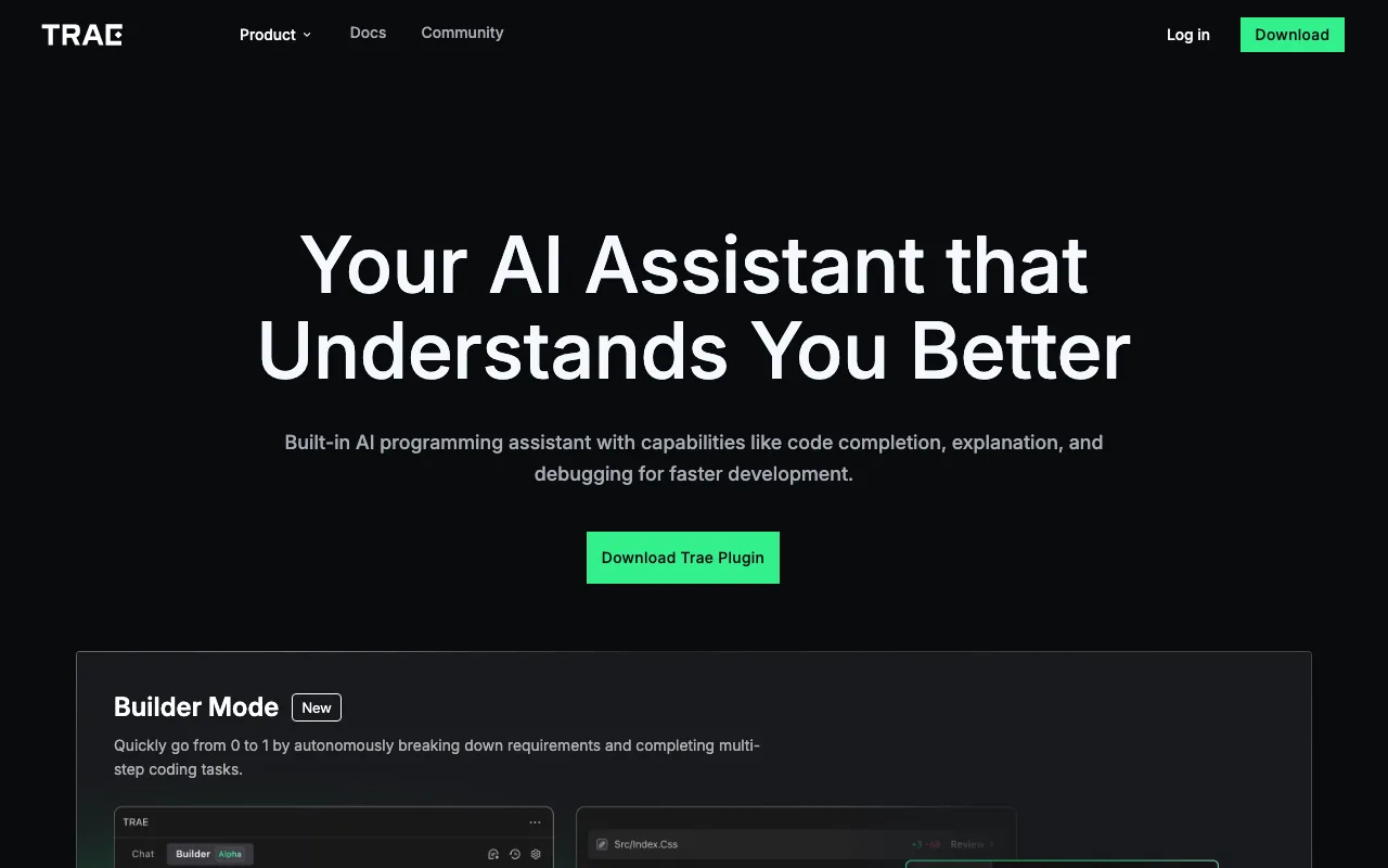 MarsCode user interface and dashboard demonstration