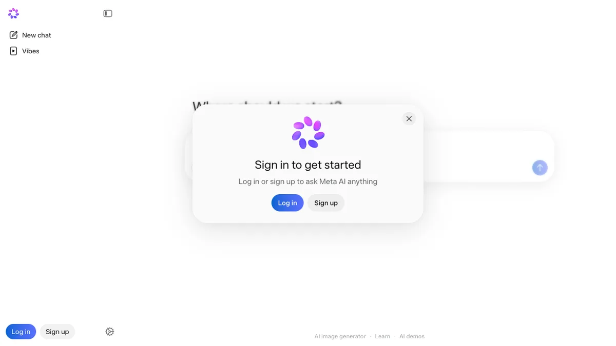 Meta AI Workspace Live Preview