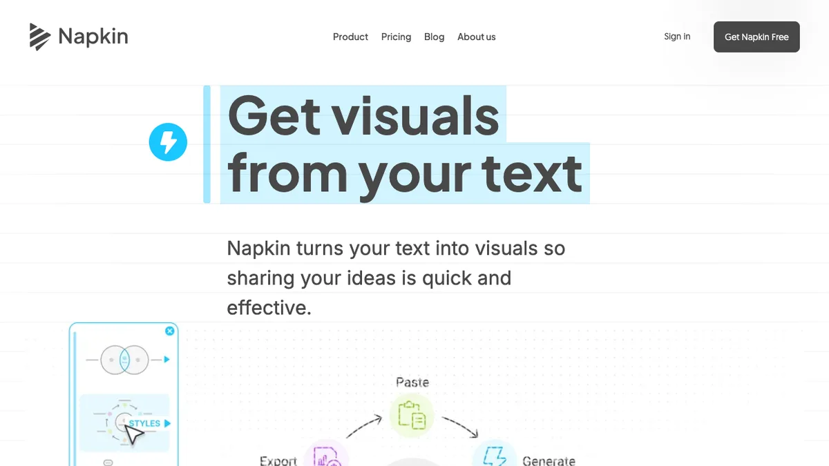 Napkin AI Free AI Interface & Workspace