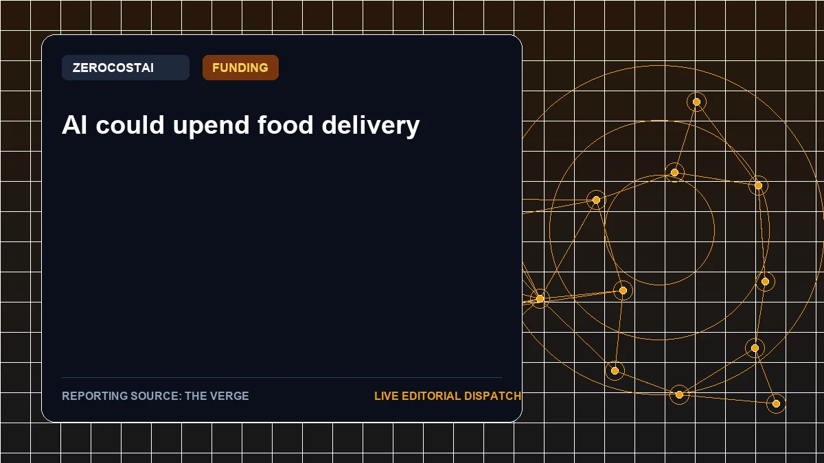 AI could upend food delivery