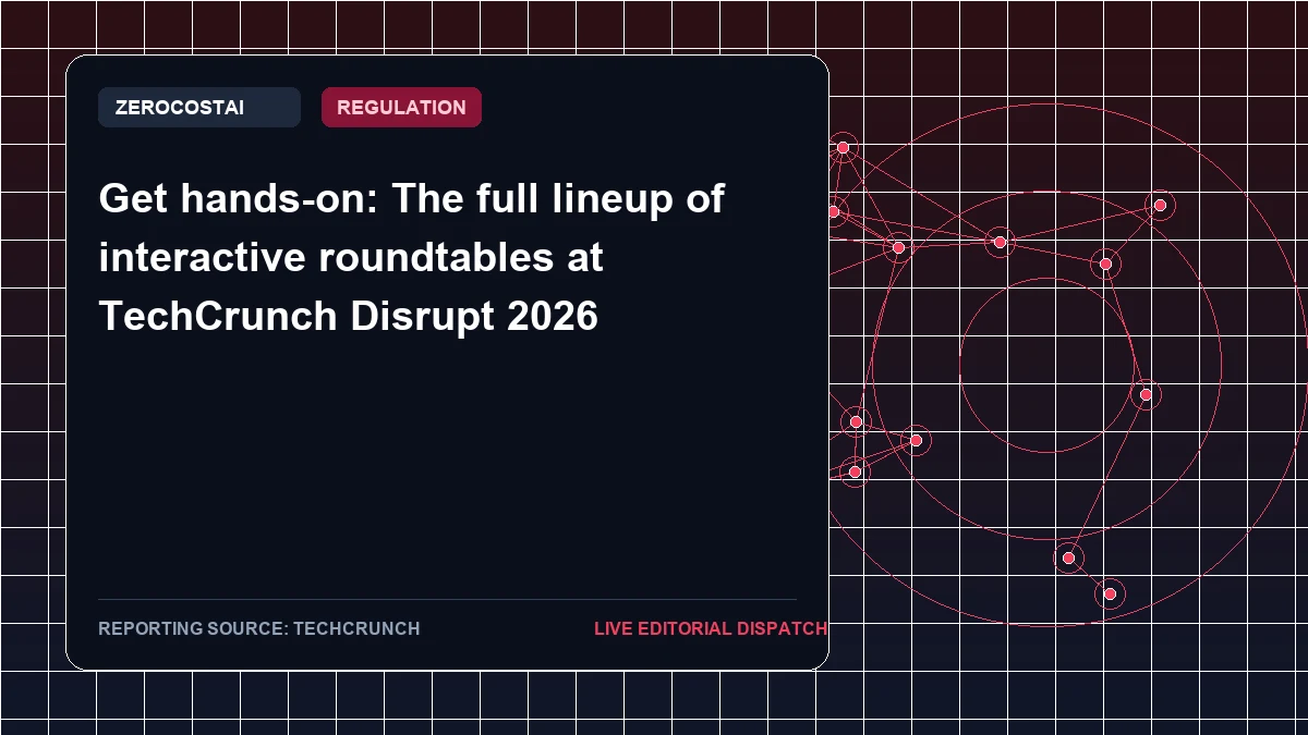 Get hands-on: The full lineup of interactive roundtables at TechCrunch Disrupt 2026