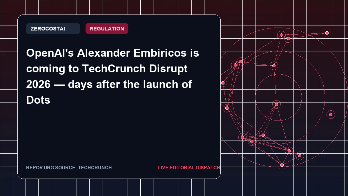 OpenAI's Alexander Embiricos is coming to TechCrunch Disrupt 2026 — days after the launch of Dots