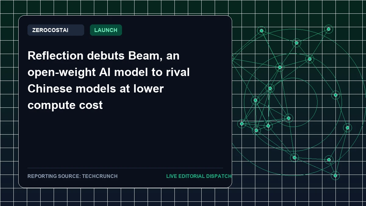 Reflection debuts Beam, an open-weight AI model to rival Chinese models at lower compute cost