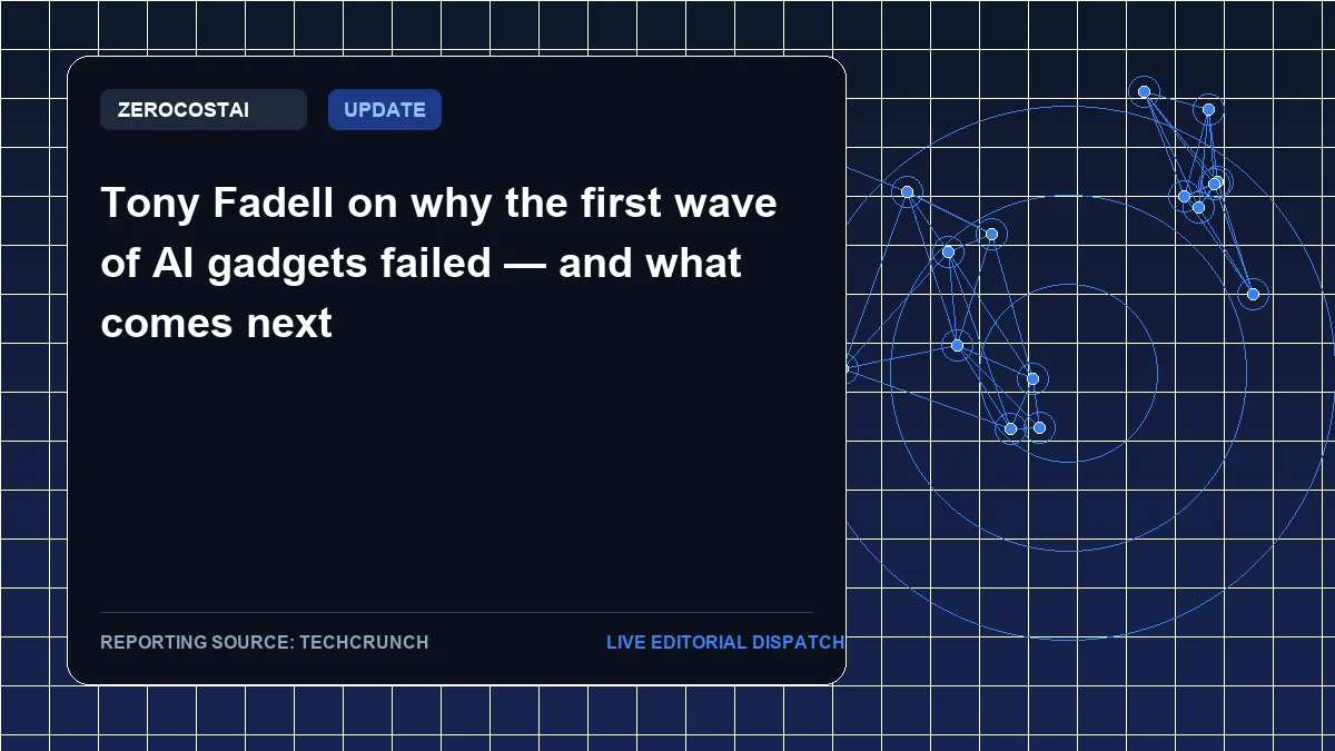 Tony Fadell on why the first wave of AI gadgets failed — and what comes next