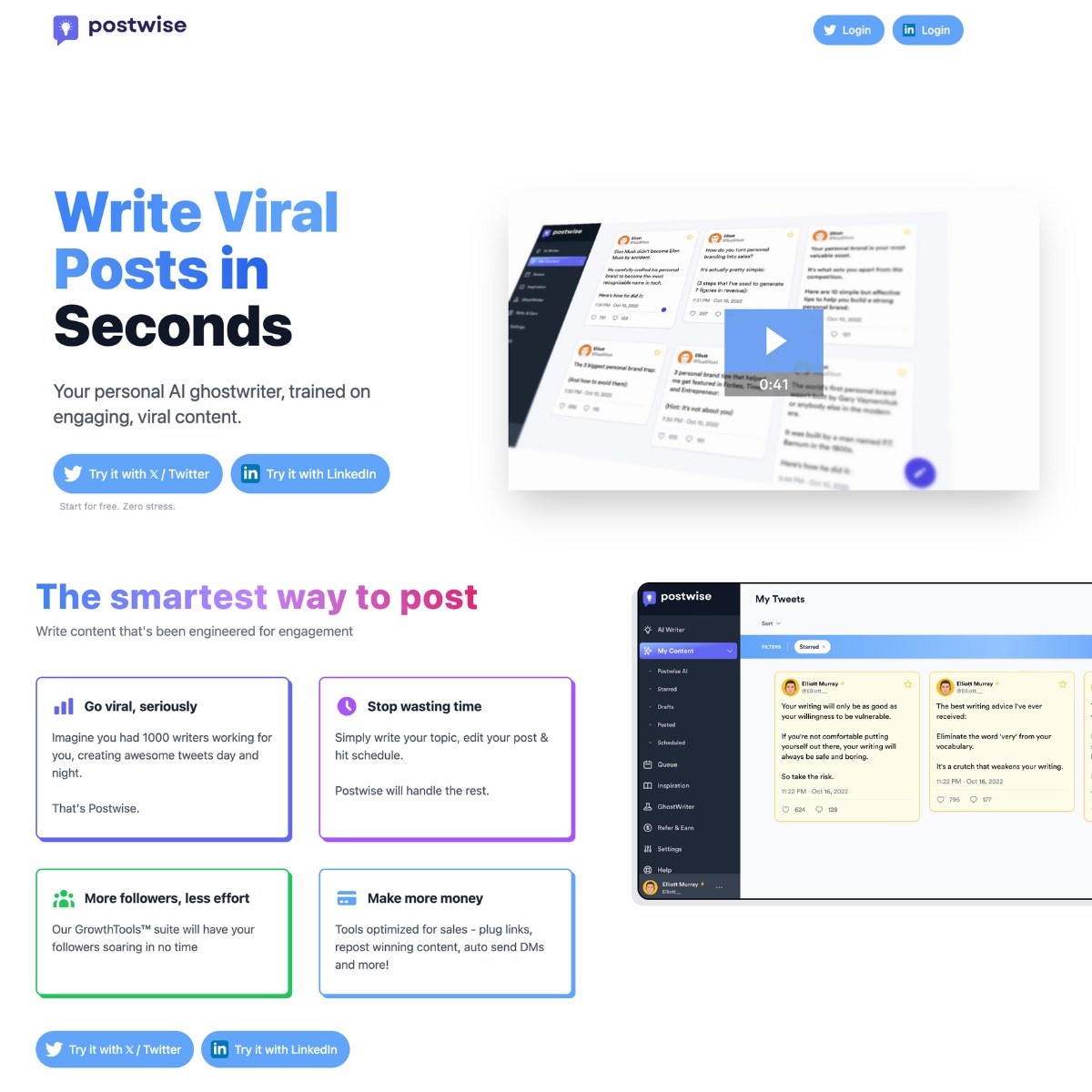Postwise Free AI Tool Interface & Workspace