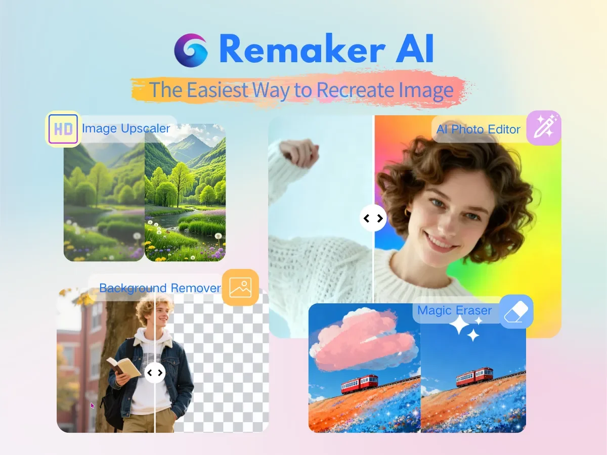 Remaker AI Free AI Tool Interface & Workspace