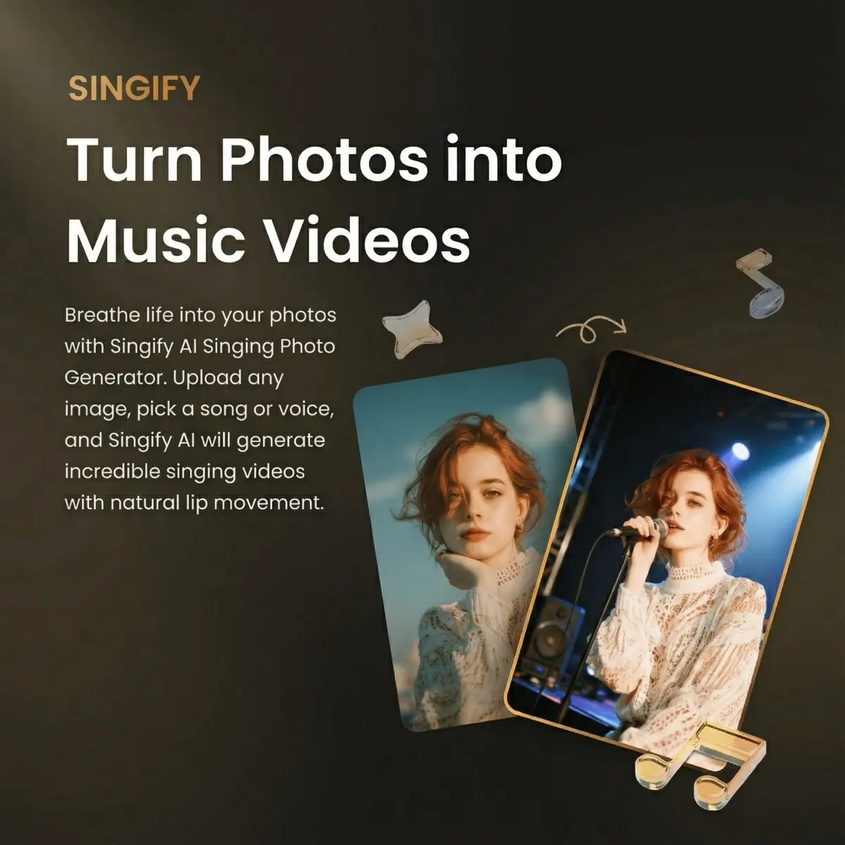 Singify AI user interface and dashboard demonstration