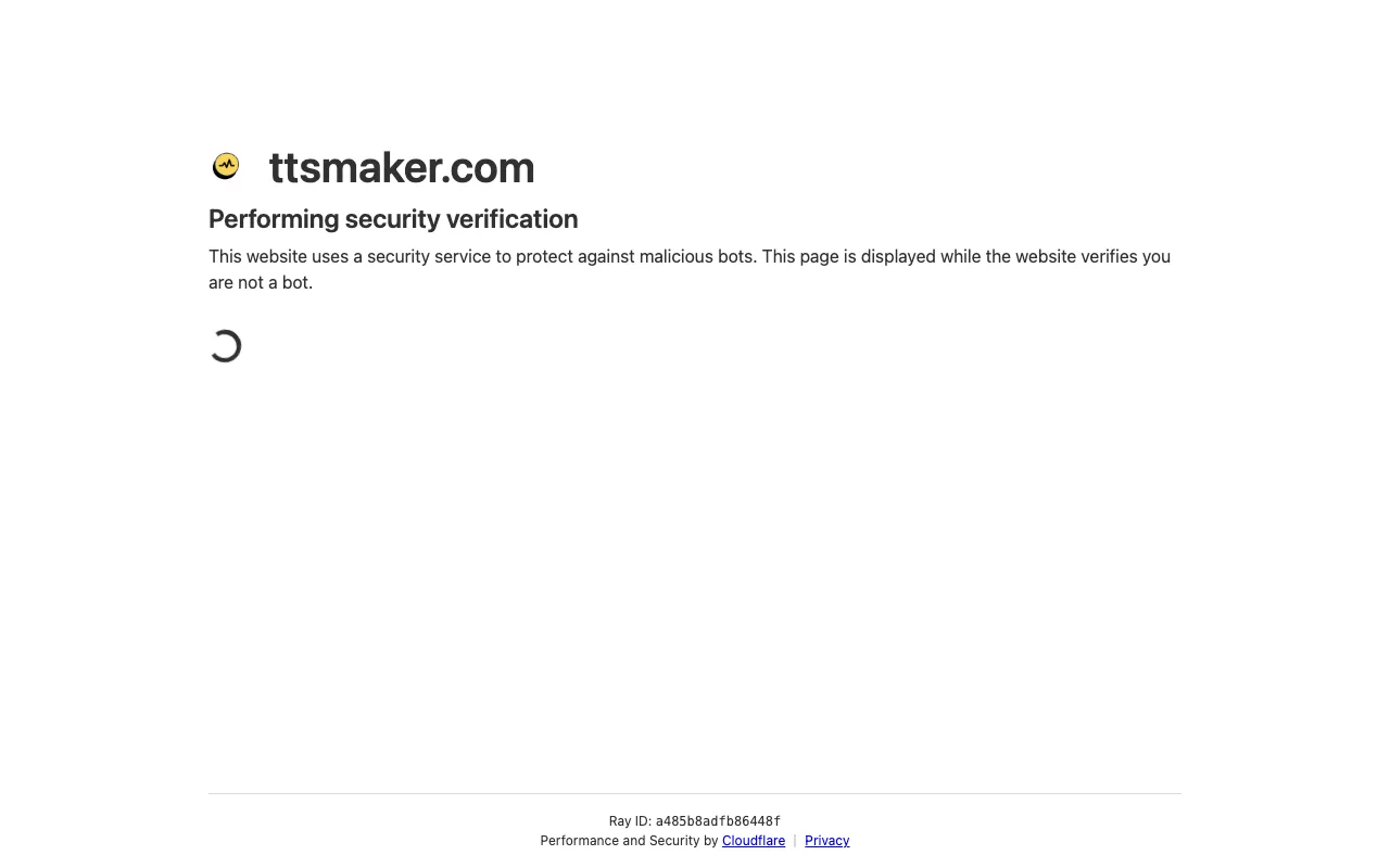 TTSMaker Free AI Tool Interface & Workspace