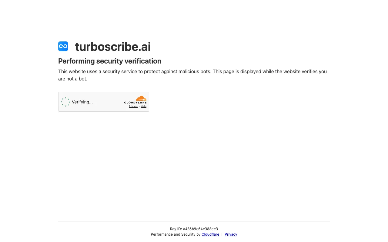 TurboScribe user interface and dashboard demonstration