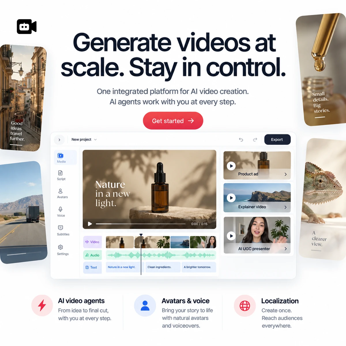 VideoGen user interface and dashboard demonstration